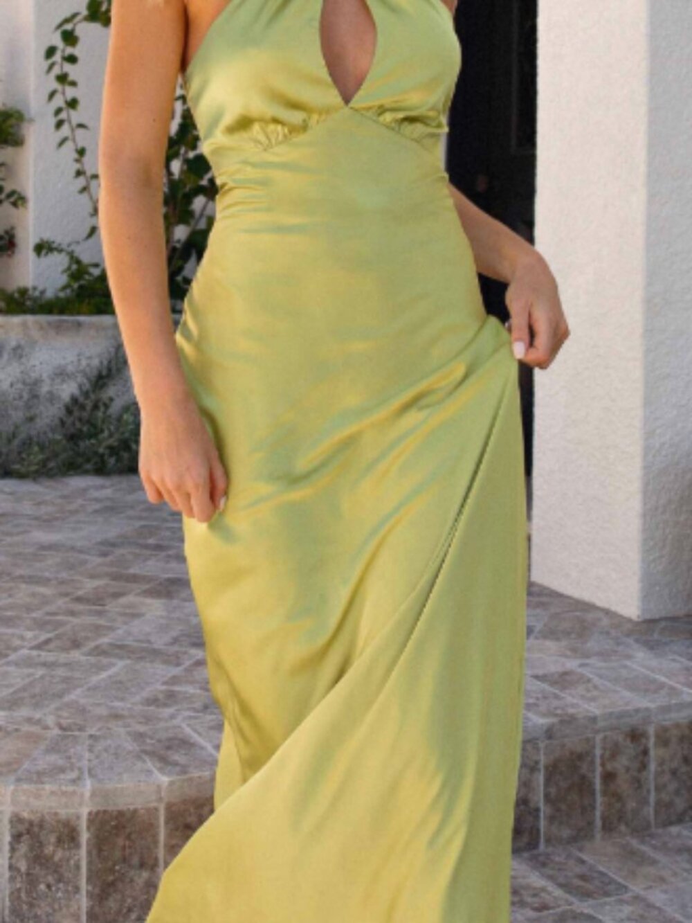 Peppermayo Elowen Maxi Dress - Chartreuse
